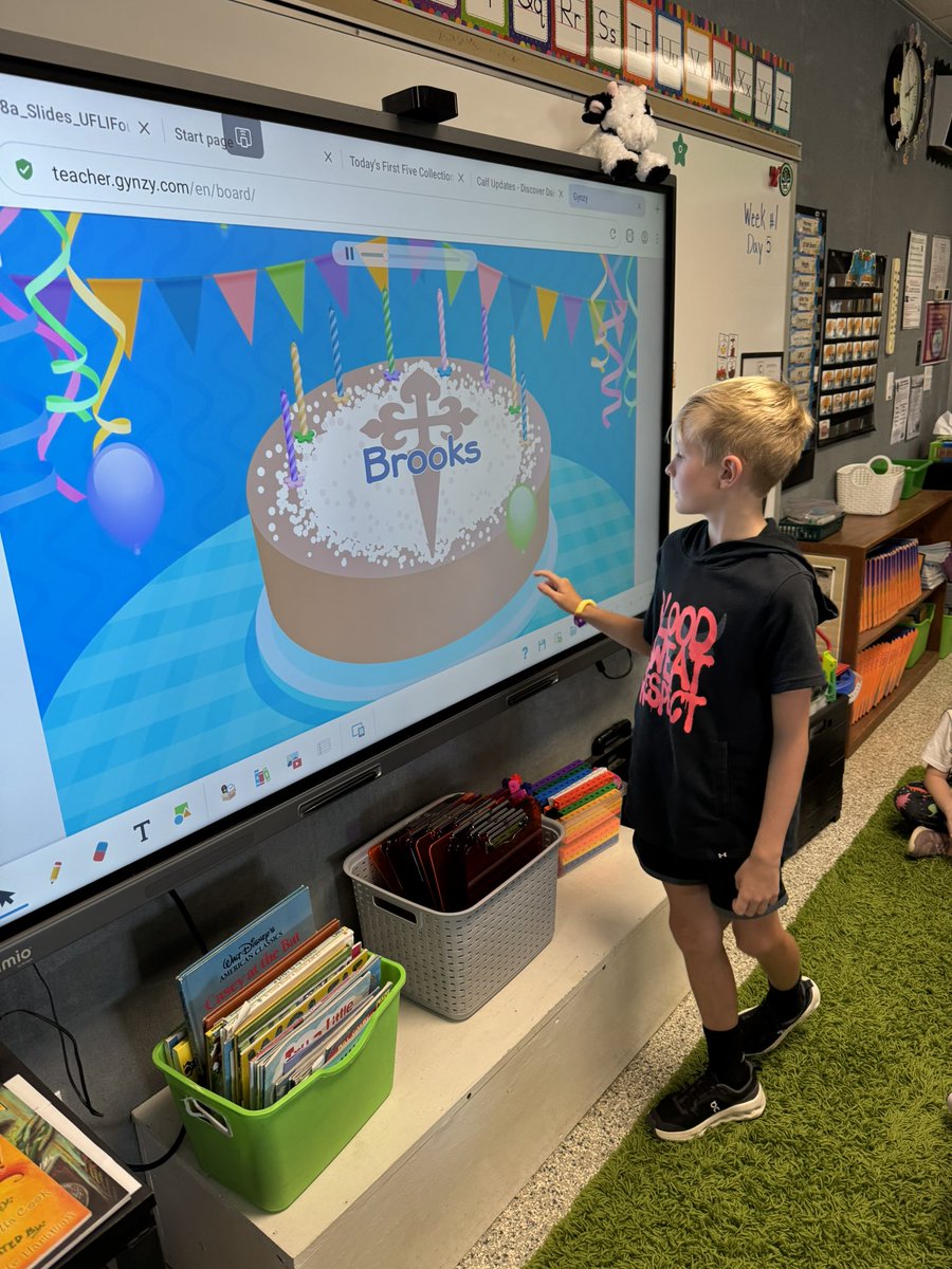 MrsO2ndGrade's tweet photo. Please join us in wishing Brooks a happy 8th birthday on Sunday!!! 🎂🥳 We were thrilled to celebrate him today!! https://t.co/G6OEAYhpe0