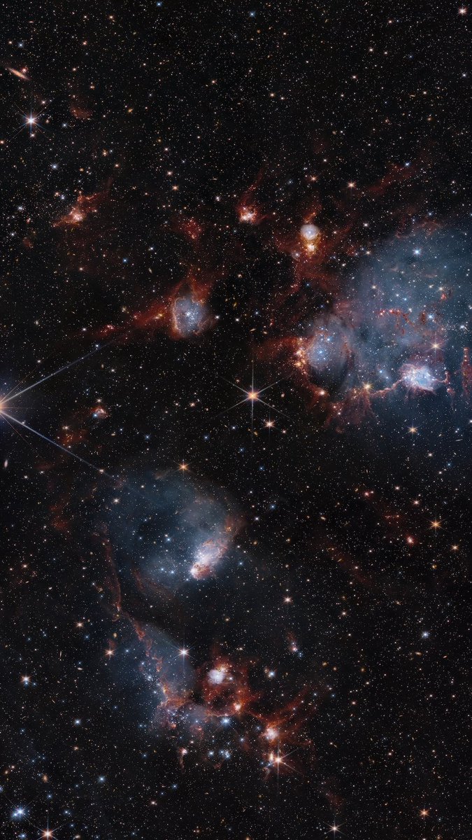 JWST＋Hubbleの星団 NGC 460/456。