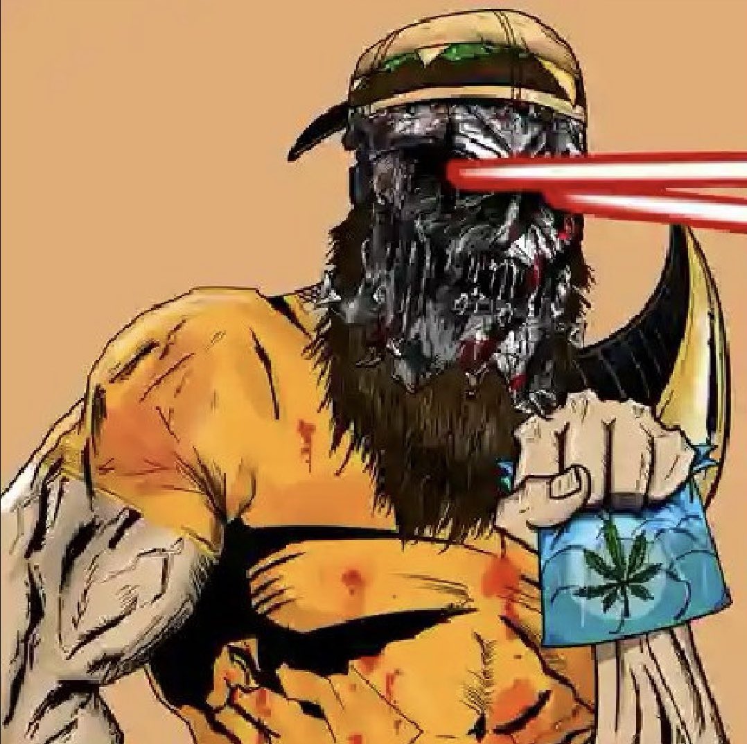 Shout out to the absolute legend <a href="/GraceNft89/">Grace</a> that minted this grail Bitcoin Cyborgs 10K on <a href="/OrdXcom/">OrdX - Bitcoin Collectibles</a> 😮‍💨

ord-x.com/item/Bitcoin-C…

Weed in the *puff puff* bag! 🤖💥💥🍔🌳