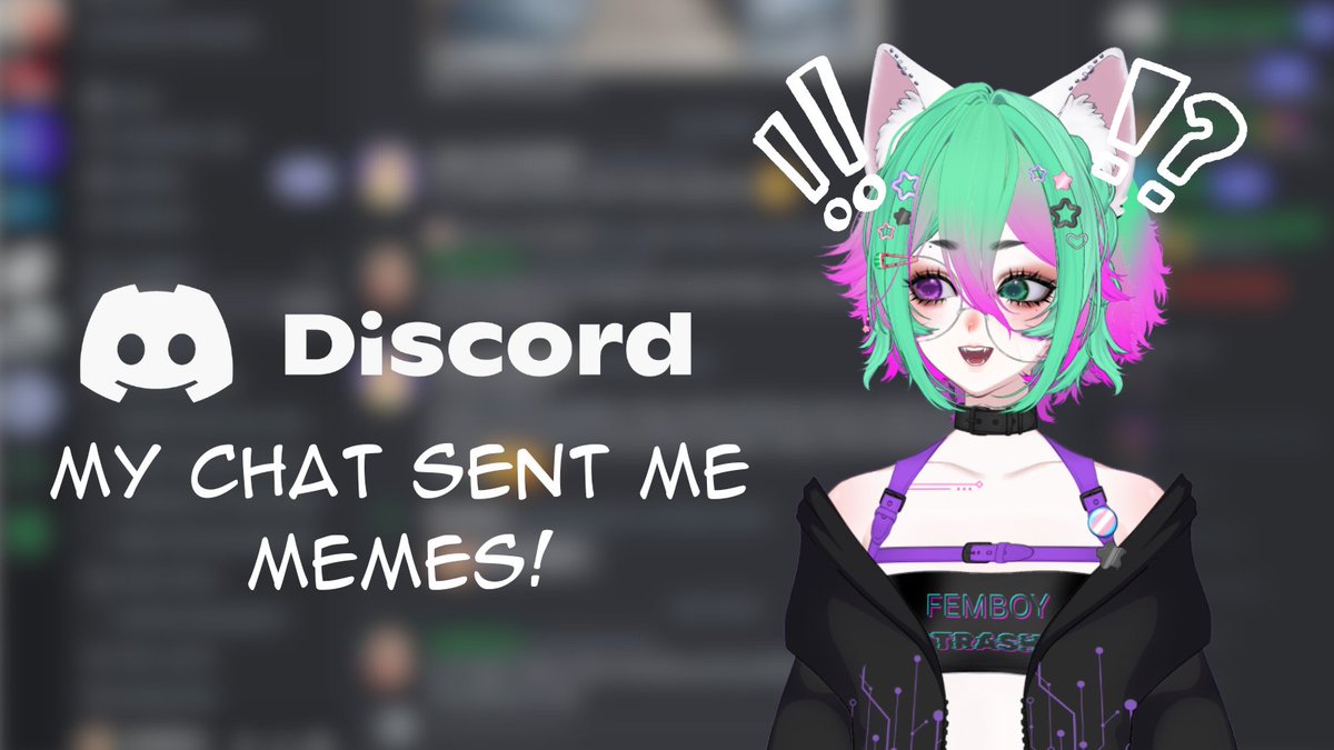 ⋆｡ ﾟ☁︎｡ ⋆｡ ﾟ☾ ﾟ｡ ⋆  
LIVE NOW

Its my monthly meme stream! My discord chat sent me questionable memes!

twitch.tv/amaisuikaVT 

⋆｡ ﾟ☁︎｡ ⋆｡ ﾟ☾ ﾟ｡ ⋆

tags:  #vtuber #vtuberen #envtuber #trans #gay #femboy #femboyfriday #vtubersupport #vtubernsfw