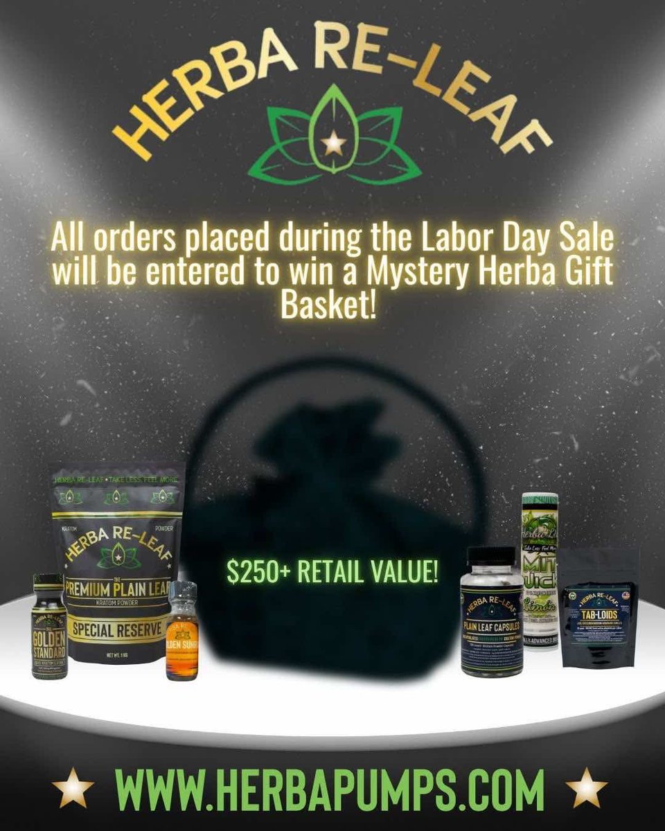 CraftFairycutz's tweet image. Looks like Herba Re-leaf just upped their sale!!! Woohoo 🥳 
#kratom #herbareleaf #herbapumps