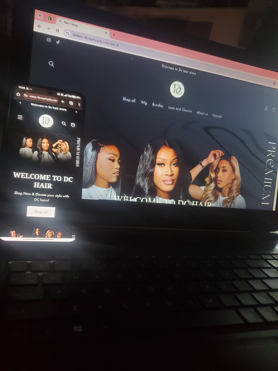 dennisalex28_77's tweet image. Shopify design for DC hair brand.

#Shopify #webdesigner #WebDev