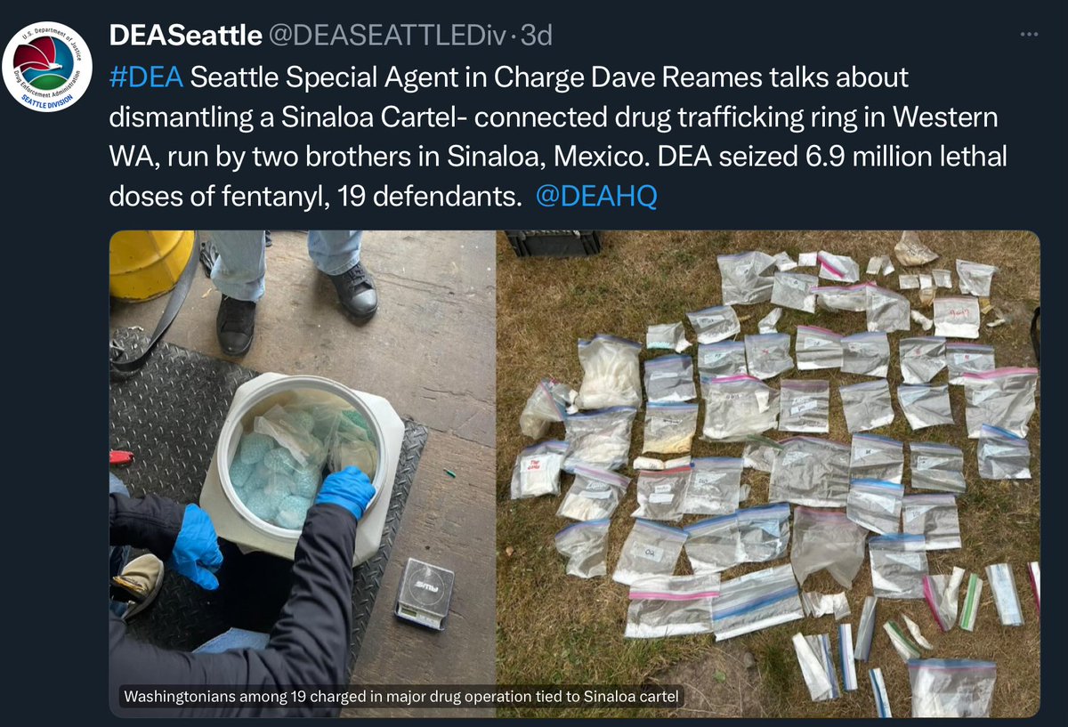 DatadiggX's tweet image. 🚨 Cartels profit big from drugs ($250B GDP) & Illegal Alien smuggling ($13B). They launder via businesses/real estate, reinvest in drugs/arms, buy luxury goods, & “bribe officials”. How many Government officials have blood on their hands? #SinaloaCrackdown2025 seized 125 kilos,…