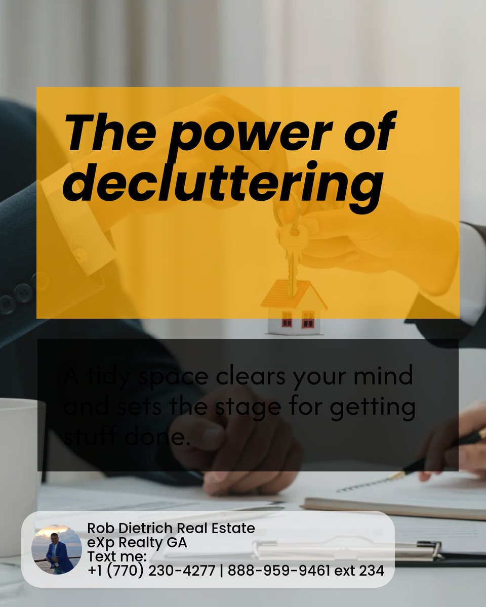RobDietrich's tweet image. 🏢 Home office looking cluttered? Boost your home’s appeal with these styling tricks: 1. Declutter &amp;amp; tidy up! 📚 2. Use natural light to keep it fresh ☀️ 3. Add some green for life 🌿 Ready for your next showing? Share room transformation pics! #OfficeGoals