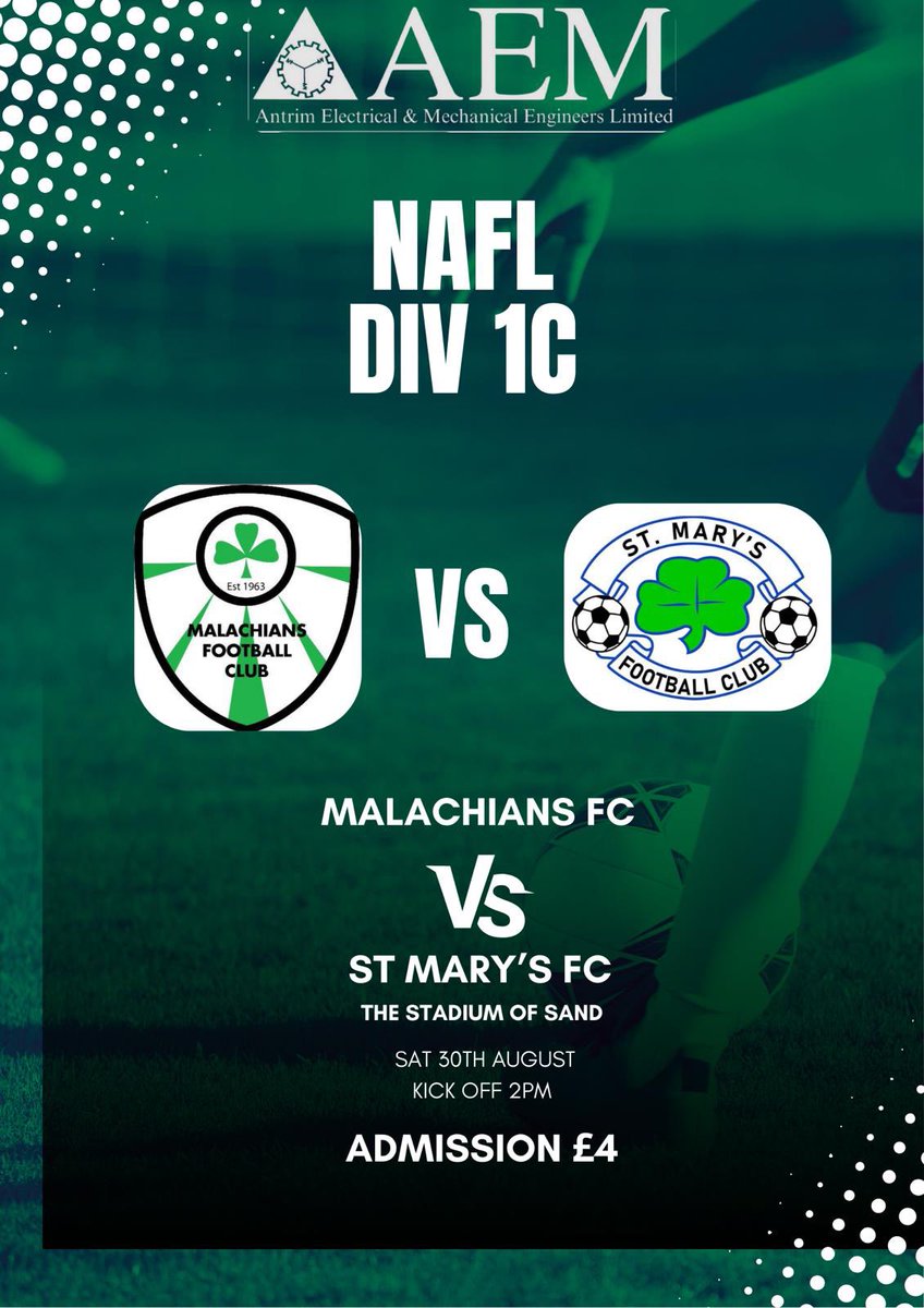 Back to league duty tomorrow v St. Mary’s at the Stadium of Sand. See you there. #UpTheMals☘️💪