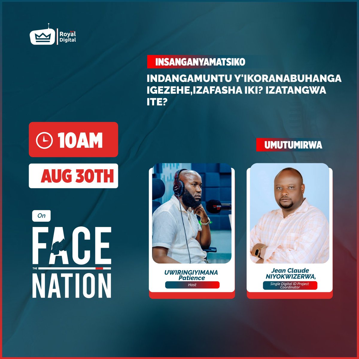 Ese waba waramaze guhindura indangamuntu yawe ??? Niba utarabikora harabura iki?
#FacetheNation