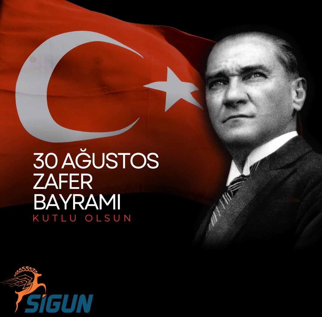 siguntech's tweet photo. Büyük Zaferin 103. Yılı Kutlu Olsun. Ulu Önder
Mustafa Kemal ATATÜRK ve silah arkadaşlarını saygı ve
minnetle anıyoruz.🇹🇷
#30AgustosZaferBayrami https://t.co/Rc2nA9GMVK