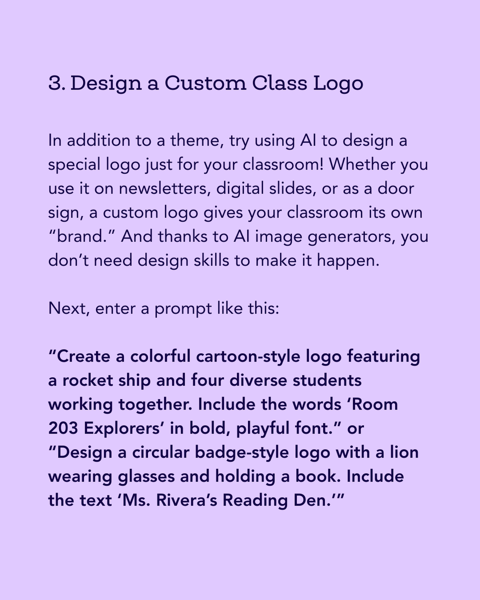 TeachingChannel's tweet image. As you start prepping for the first days back in school, consider leaning on a behind-the-scenes helper, a handy teacher’s assistant powered by AI. 💻

Explore 5 genius AI hacks on the K12 Hub: teachingchannel.com/k12-hub/blog/5….
