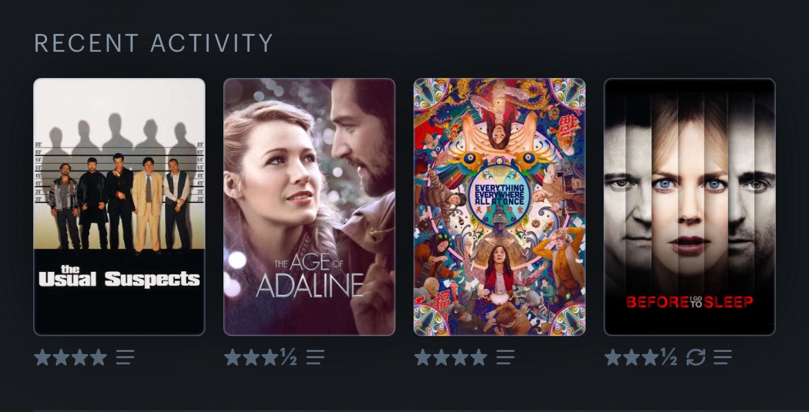 Happy #LetterboxdFriday 
Safe to say my #LastFourWatched has involved a bit of genre hopping! 😁