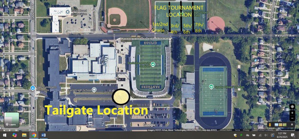 ignatiustailcat's tweet photo. New tailgate spot for tonight 💙💛🏈 https://t.co/zJ5E7jrJYS