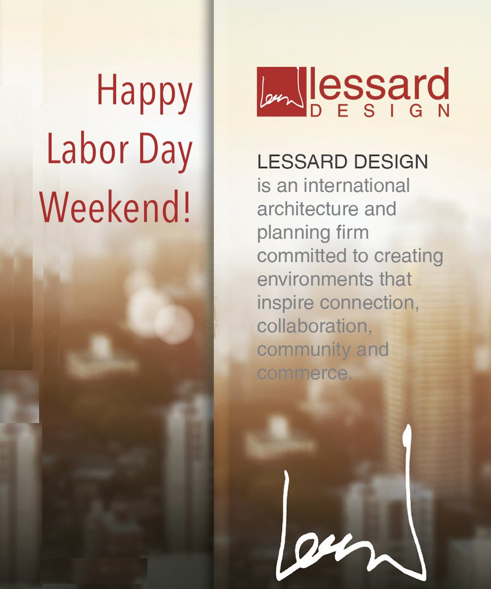 Lessarddesign's tweet image. Happy Labor Day Weekend from Lessard Design! Take some time to recharge, rewind, and reward yourself! #labordayweekend #lessarddesign #architecturaldesign #officeconversions #multifamilydesign #singlefamilydesigns #townhomedesigns #landplanning