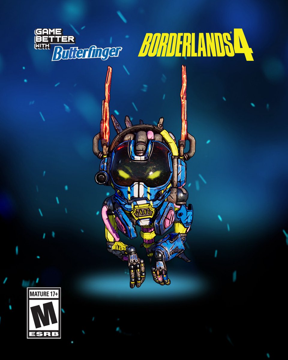 These satisfying Butterfinger Echo Bot skins will be waiting for you when the new <a href="/Borderlands/">Borderlands</a> 4 launches 👀 Who is ready to get their hands on the good stuff? Details dropping soon so stay tuned! 🎮💥 #Borderlands4
