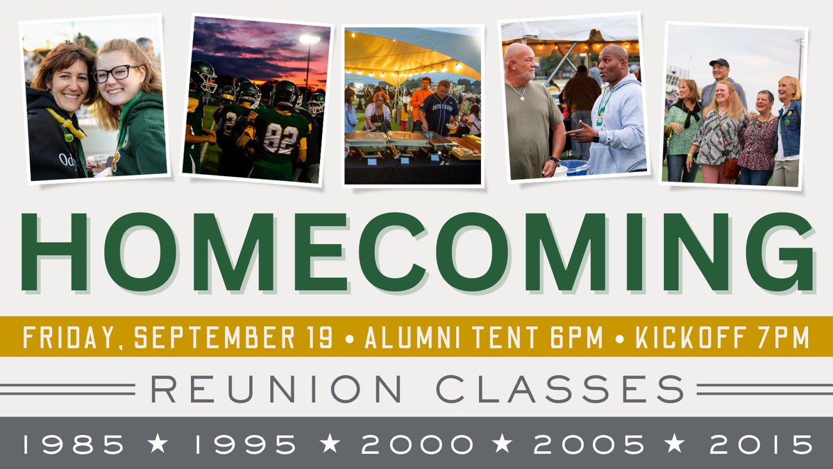 Homecoming Registration is Now Open! 

All alumni are invited to join us on Friday, September 19.

Graduates receive free admission, VIP seating, and complimentary food &amp; drinks in the Alumni Tent.

We can’t wait to see you there! 💚🤍

shshoco25.givesmart.com