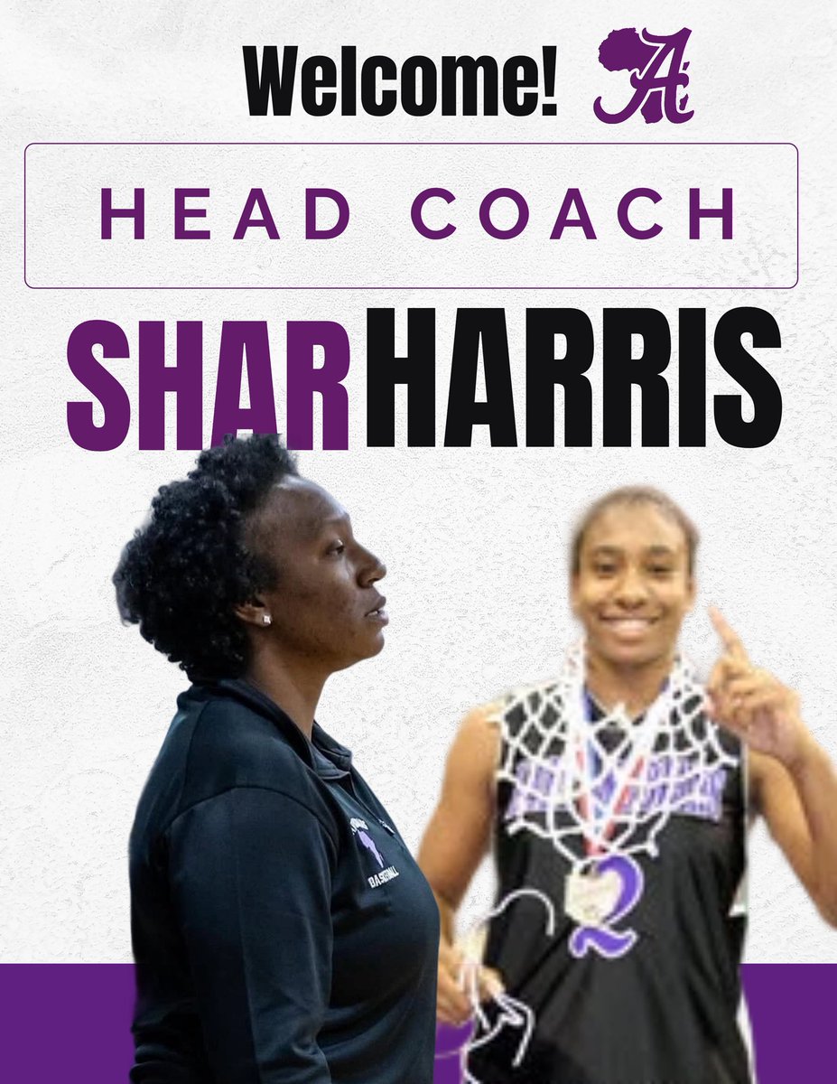 Her journey comes full circle as she steps back onto the court, this time leading the next generation of athletes.

Join us in giving a warm welcome home to Coach Shar Harris! The future is bright, and it’s only up from here. The Legacy continues 💜 #AHIGH