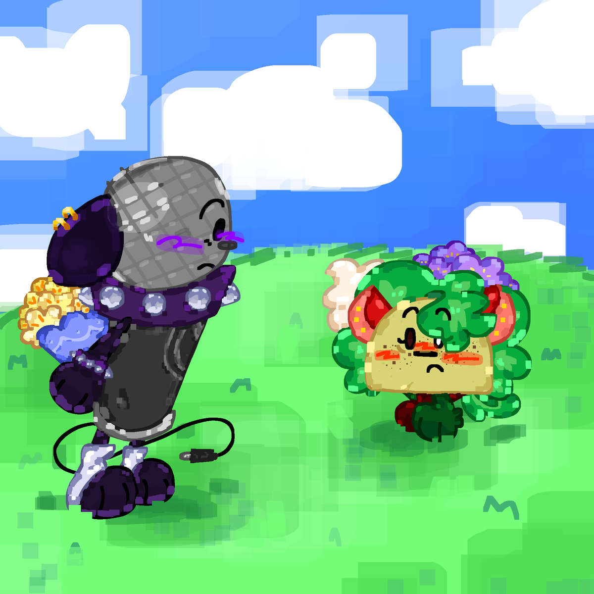 TACOIING's tweet image. Taco you ain't slick she can see those flowers
#tacoii #microphoneii #tacomic