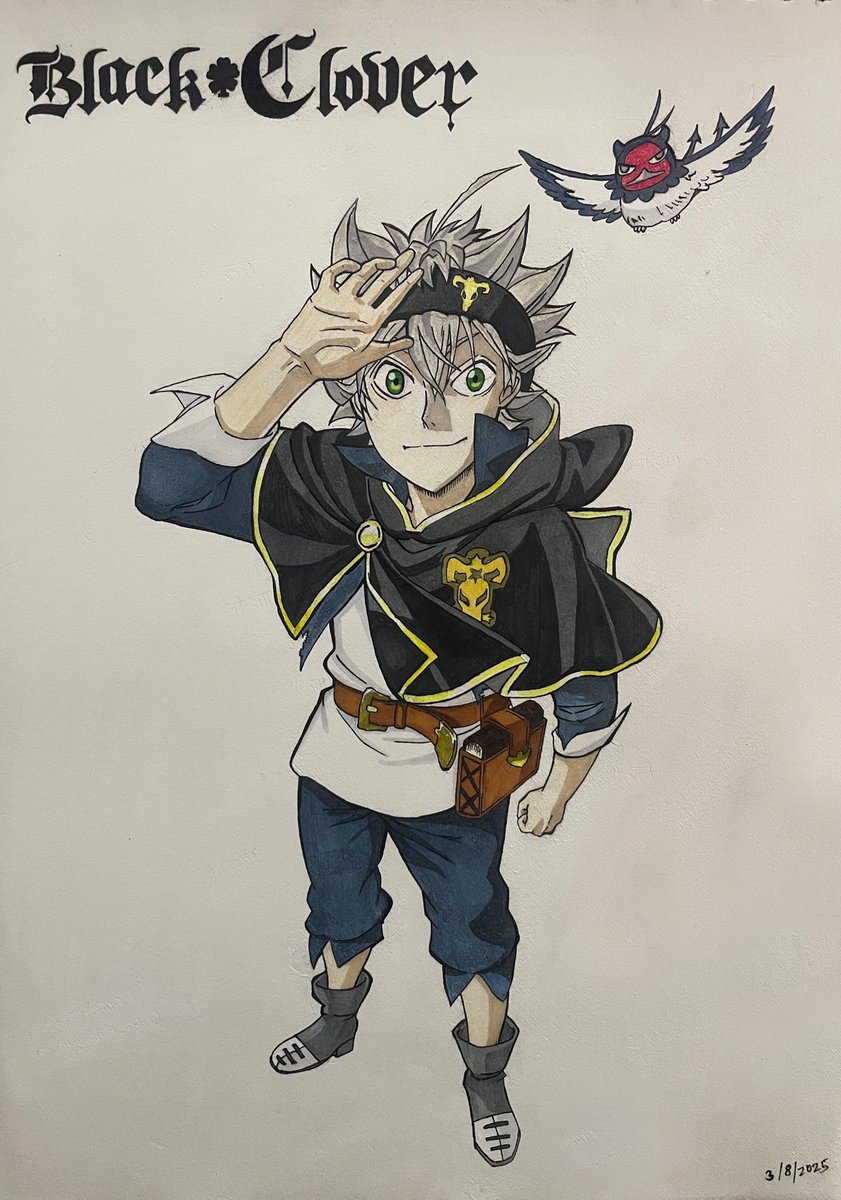 My first Black Clover Art.
My first sketch of Asta 🖤🍀
Traditional drawing
#Art #Sketch
#BlackClover