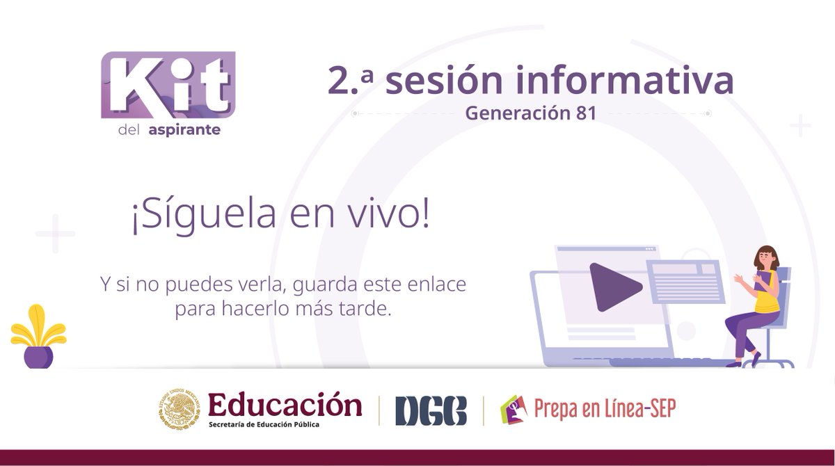 ¡Hoy tenemos sesión informativa! 🎉 Conéctate en punto de las 16:00 horas (TCM) para hablar sobre:

📍 Módulo propedéutico
📍 Obtención de tus claves de acceso
📍 Pasos para el ingreso

👉 youtube.com/live/M0S4ZeIoe…

#KitDelAspirante