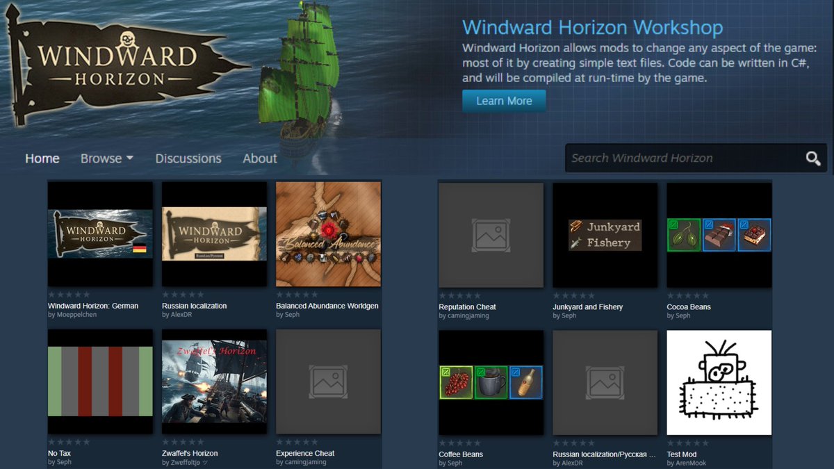 A new #WindwardHorizon experience awaits you! 🌊
Download different #mods via the Steam Workshop, or create your own using your creativity. 🛠️

Should we launch a mod #competition? 🤔

#indiegame #gaming #navalRPG