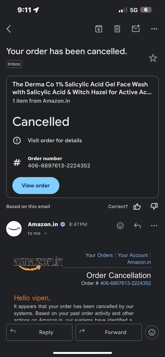 the_vipen's tweet photo. @amazonIN @amazon @AmazonHelp why my order going automatically canceled 

Please assist https://t.co/7NN0AJKuLb