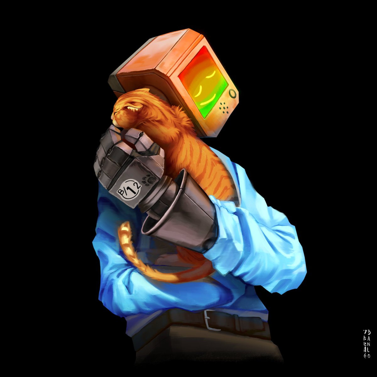 B-12 and the cat 💖

From March 4th
#stray #strayb12 #straygame #strayfanart