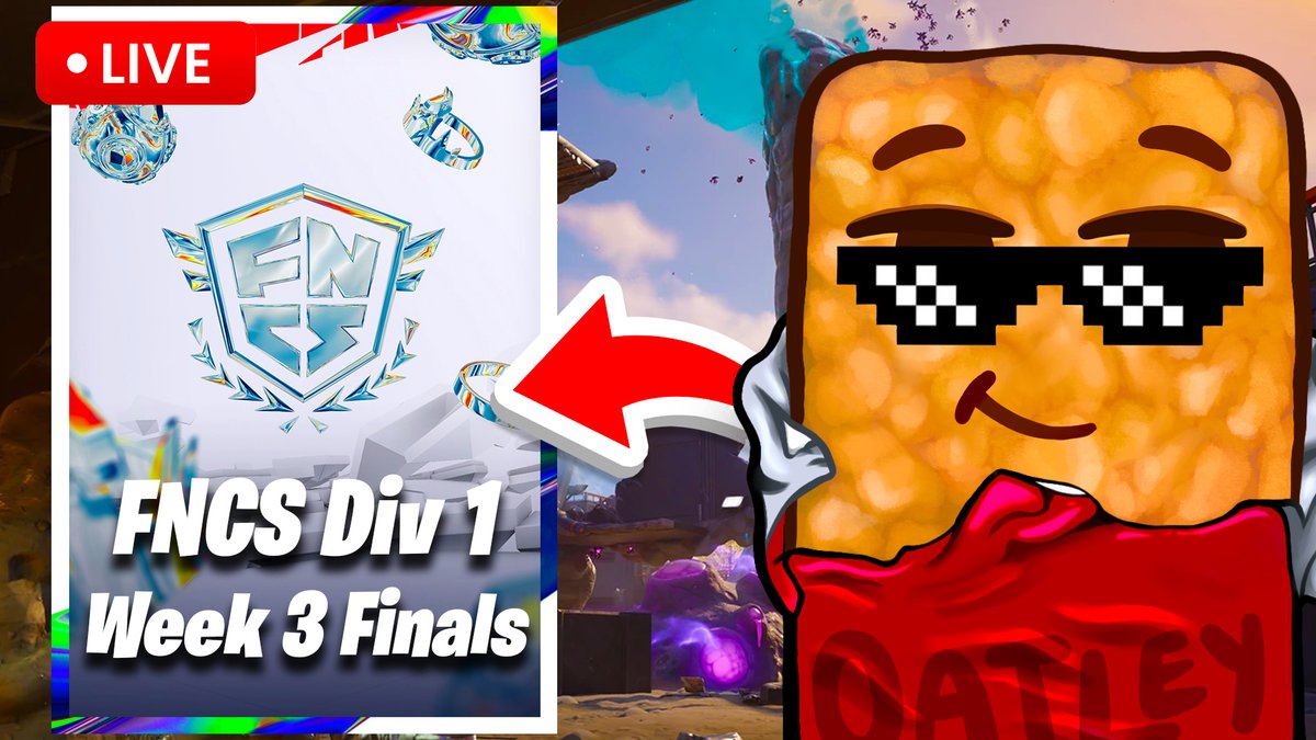 FNCS DIV 1 FINALS SOON
1000 STREAMS IN A ROW
$1000 &amp; V-BUCKS GIVEAWAYS

Join up my stream. Link in replies