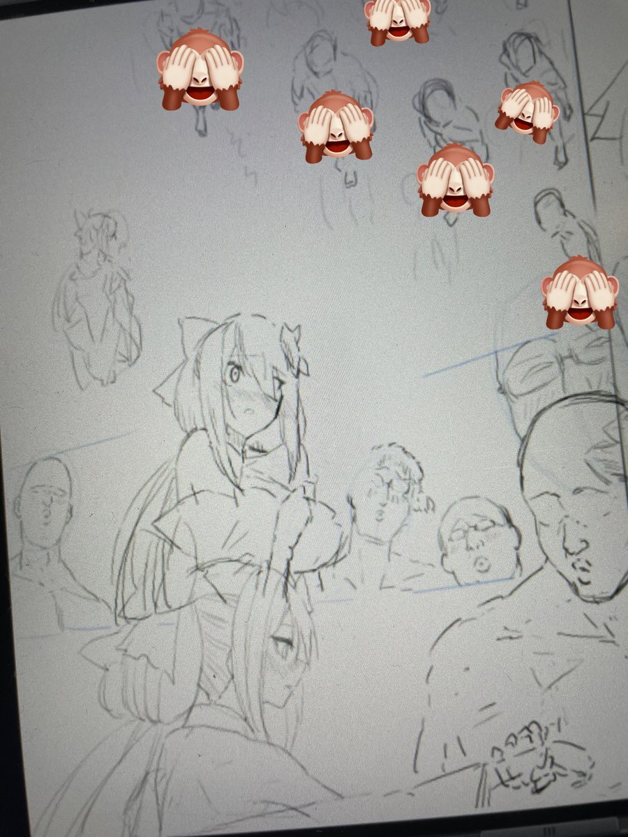 途中で力尽きた絵 