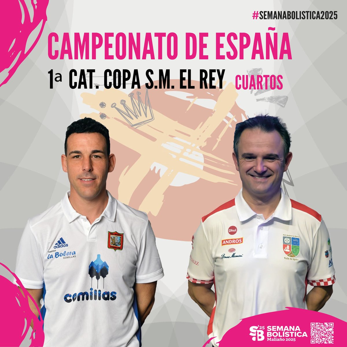 Campeonato de España 2025.
FRAN RUCANDIO ya está en Semifinales. 
134 bolos en cuartos y totaliza 400 bolos (134+133+134)
Jugará las semifinales desde las 18:30 h. en la Bolera Gerardo CASTANEDO en Maliaño 
#peñabolisticacomillas #apebol #bolopalma ##comillas