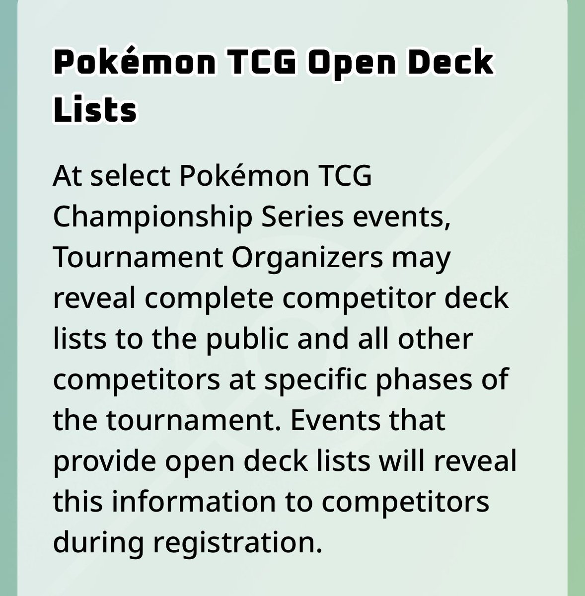 I sincerely hope this will never be implemented in actual relevant tournaments. It kills deck building, bluffing and creativity, all immensely skillfull parts of the game. Only use case could be IC/Worlds finals as lists get scouted from saturday to sunday.