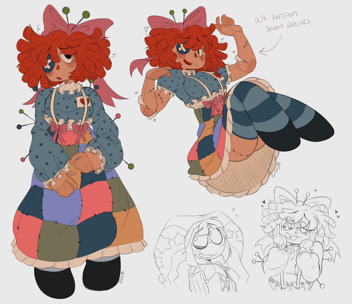 Concept art for Ragatha in the TADC Cursed AU 🎀