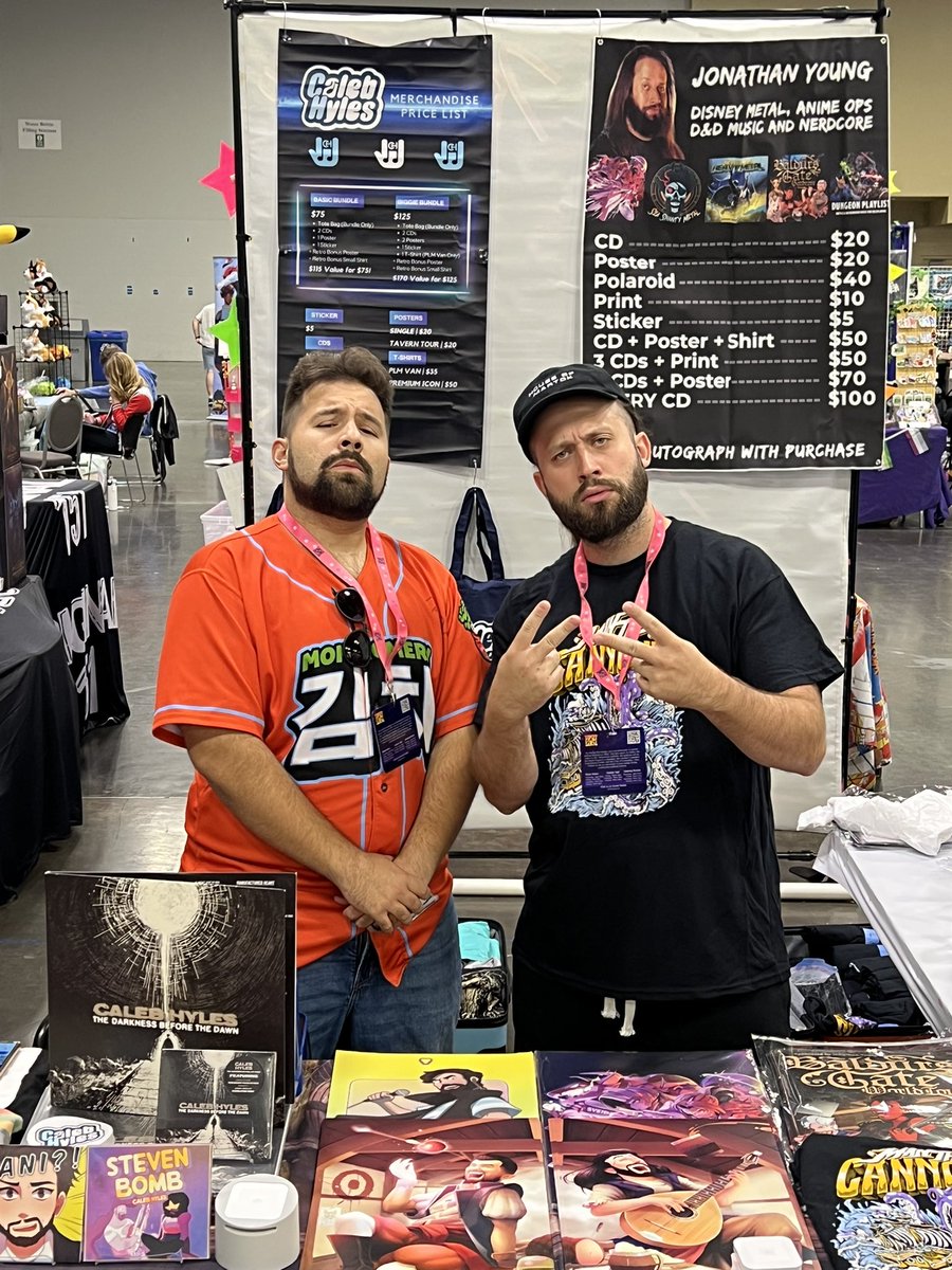 Come grab some merch, Ohio. 

<a href="/Matsuricon/">Matsuricon</a> vendors hall in the middle near the wall on the right side 🔥 

Concert with <a href="/BranMci/">Brandon McInnis is Apollo in EPIC: The Musical!</a> at 4pm 👍