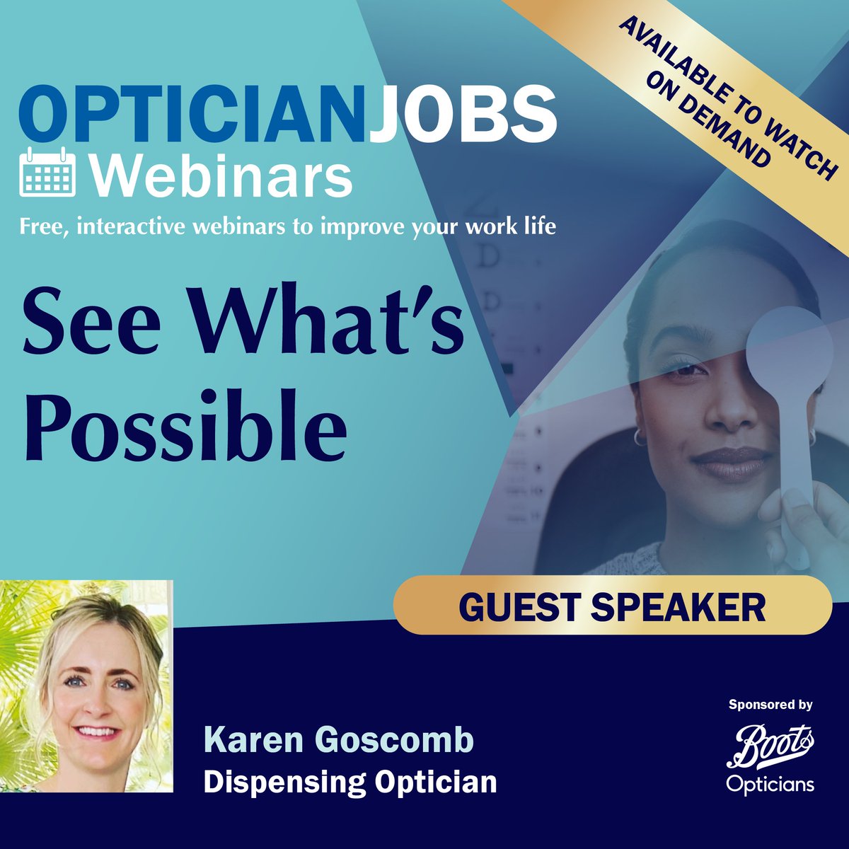 opticianonline's tweet image. Want to grow as a CLO or DO without leaving clinic?

Karen Goscomb shows how #BootsOpticians supports clinicians with CPD, mentoring &amp;amp; innovation opportunities — all while keeping patient care at the centre.

Available to watch on demand 👇
ow.ly/vtIg50WMary

#OpticianJobs