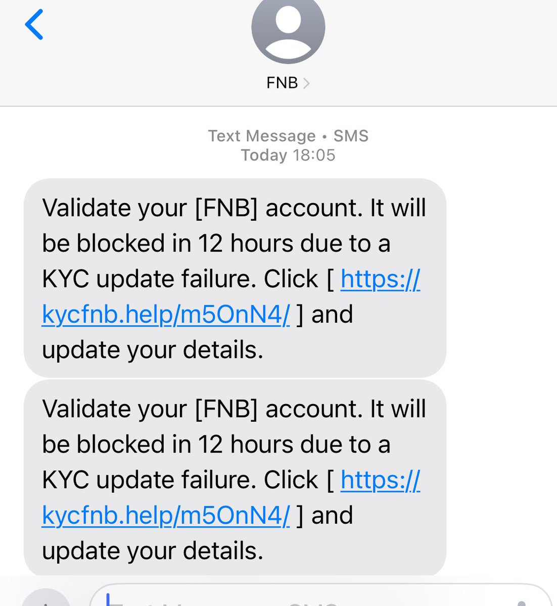 Hi <a href="/FNBSA/">FNB South Africa</a> this looks suspiciously dodge 🚨