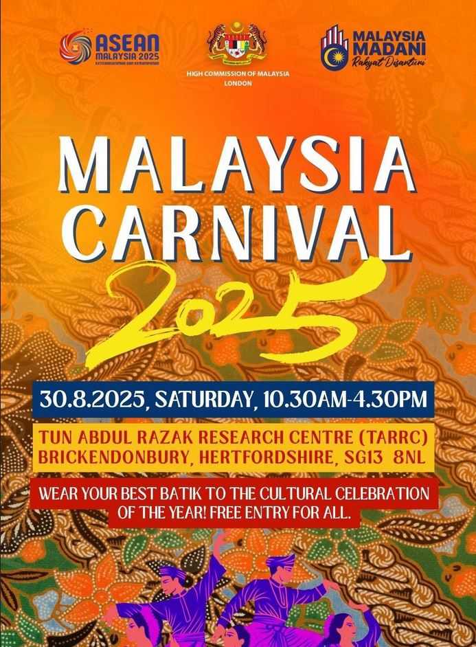 🎉 Get ready for the Malaysia Carnival! 🇲🇾 Join us tomorrow for a day of fun, food &amp; festivities! Enjoy live performances, local delicacies, games, and more. Don’t miss out! 🎊

Details here: ow.ly/SCXp50WO6Ws

#MalaysiaCarnival #FunForAll #FamilyDay