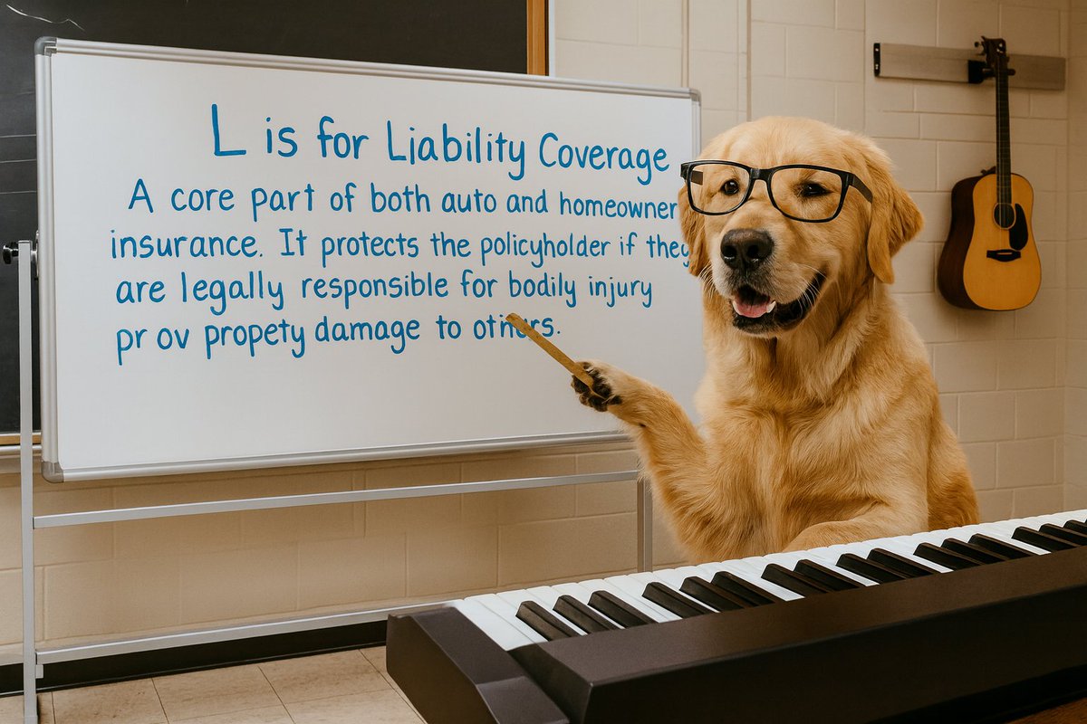 RateRetriever's tweet photo. 🎶🐾 Professor Finley is wrapping up the week with another ABC’s of Insurance lesson!

Start your Friday smarter with https://t.co/xBp3dvrv9Q — where learning insurance basics can also help you save.

#FridayFeeling #TGIF #Education #RateRetriever #FinancialWellness #FridayVibes https://t.co/Cz6vWNviTy