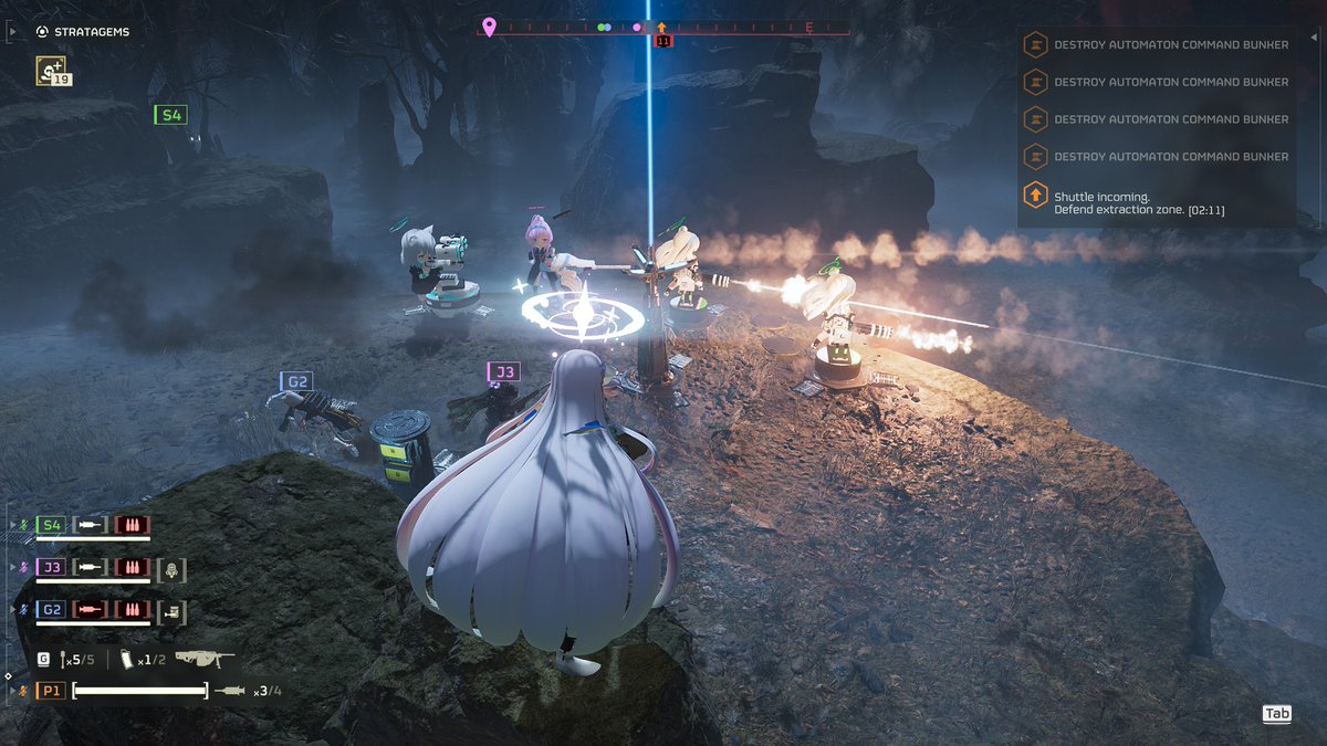 SPOON_PSO2's tweet image. helldivers 2 X blue archive