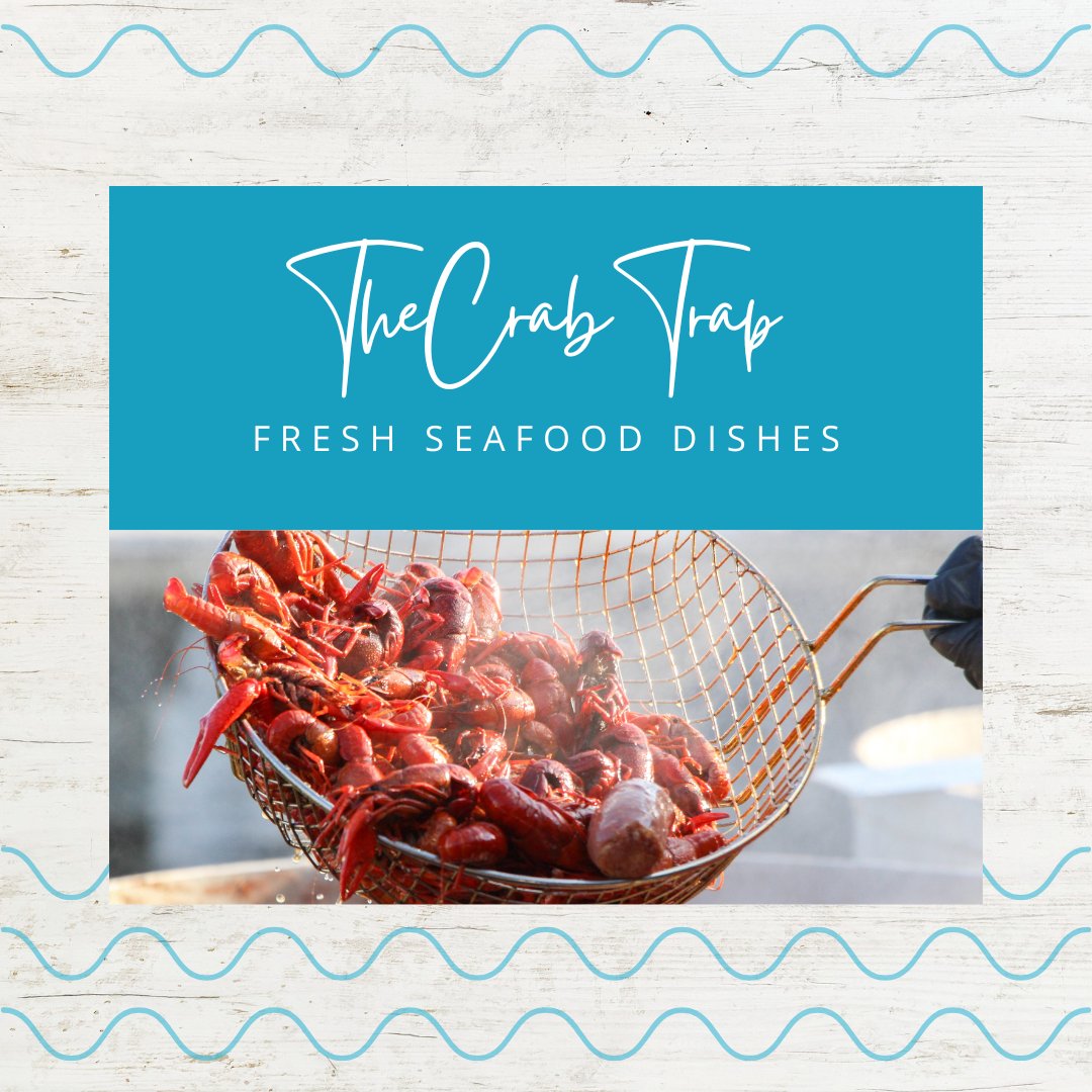 Sink your claws into the coast! At The Crab Trap, perched right over the Gulf’s edge, you can indulge in wild Alaskan crab legs, award-winning gumbo, and seafood straight from local waters with unbeatable beach views as the backdrop!