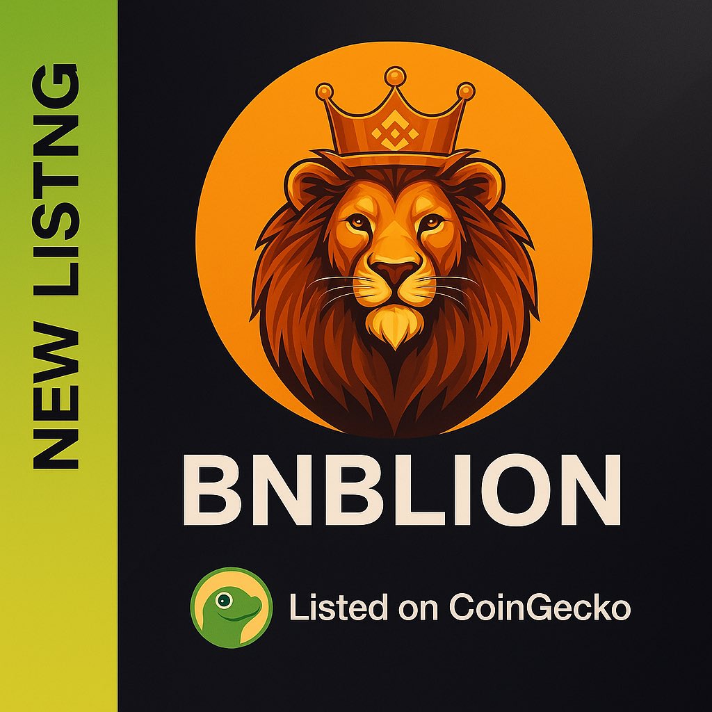 🚨 BNBLION is officially listed on CoinGecko ✓ ! The King of the Binance  Smart Chain has entered the global stage 🦁👑. With our listing on  CoinGecko, BNBLION is gaining visibility among
