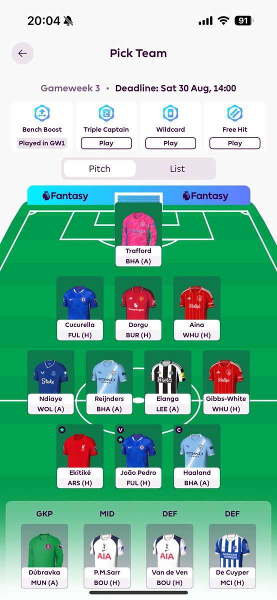 Benching headache? #FPLCommunity #fpl