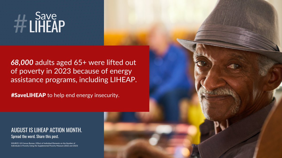 CT_OCC's tweet image. 68,000 adults aged 65+ were lifted out of poverty in 2023 because of energy assistance programs, including LIHEAP. #SaveLIHEAP to help end energy insecurity. Learn more about LIHEAP (aka CEAP) at portal.ct.gov/heatinghelp/co…
For more LIHEAP resources, visit linktr.ee/theNEUAC