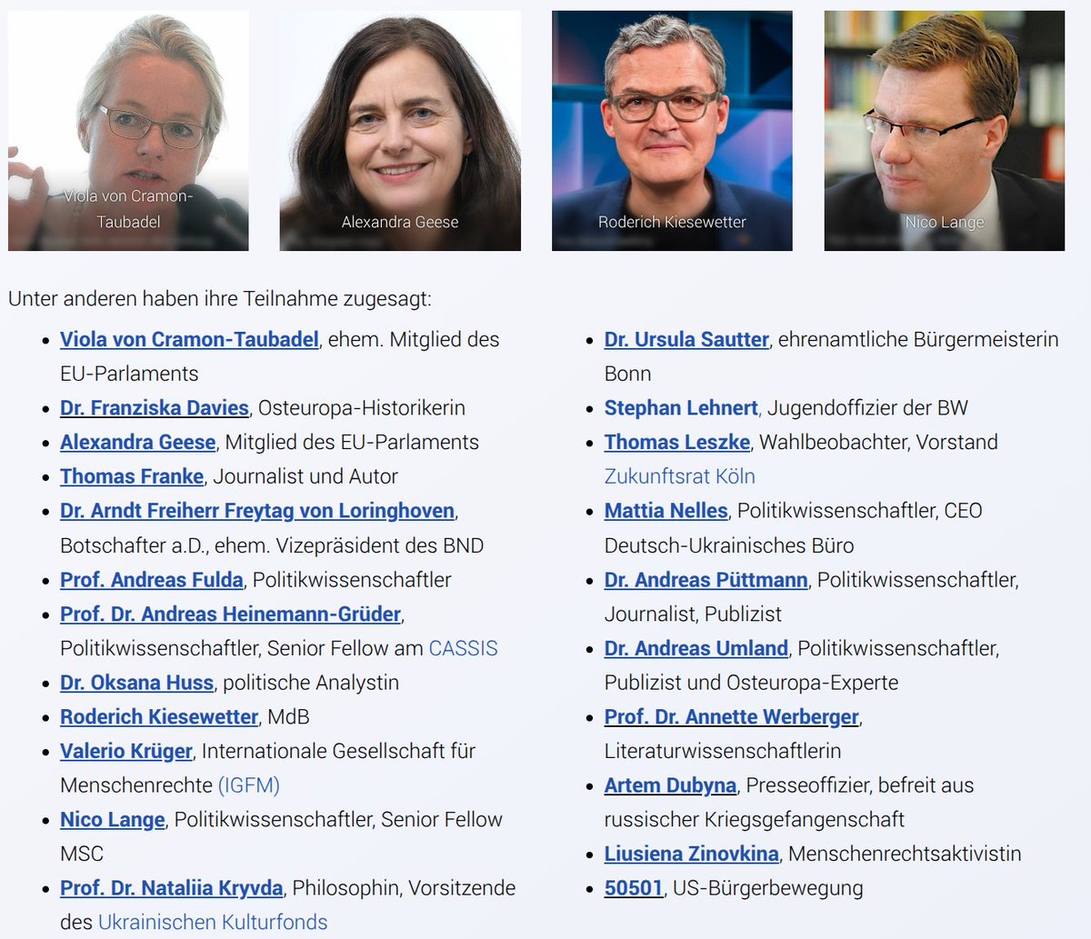 Pedro (@mfphhh) on Twitter photo Das Programm des <a href="/ZukunftsforumDD/">Zukunftsforum</a> in Bonn steht
- und Ihr seid herzlich eingeladen: am 6. und 7. September.
Wie immer mit breitem Panel:
-Amtierende Top-Politiker/innen
-Top-Wissenschaftlerinnen, auch aus der 🇺🇦
-Helden von Mariupol
-Menschenrechtsaktivisten und Diplomaten.
1/5 Das Programm des <a href="/ZukunftsforumDD/">Zukunftsforum</a> in Bonn steht
- und Ihr seid herzlich eingeladen: am 6. und 7. September.
Wie immer mit breitem Panel:
-Amtierende Top-Politiker/innen
-Top-Wissenschaftlerinnen, auch aus der 🇺🇦
-Helden von Mariupol
-Menschenrechtsaktivisten und Diplomaten.
1/5