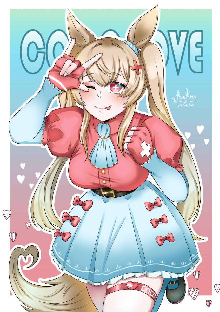 MintMiaow's tweet photo. COCO LOVE 🍫❤️
Character design : 艾萨克
#UMATH #ม้าไทย #สาวม้าไทย https://t.co/MH249RKdWI