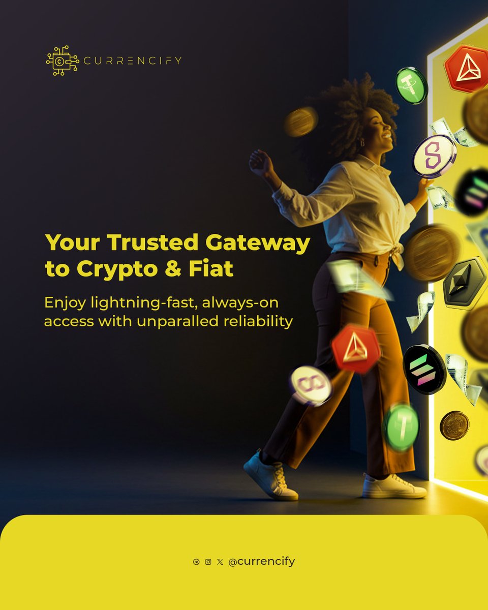currencify's tweet photo. Your trusted gateway to crypto and fiat is back bigger and stronger 💪.

Currencify is bigger and better!

Trade with us Today. https://t.co/IqWQv1fbCl