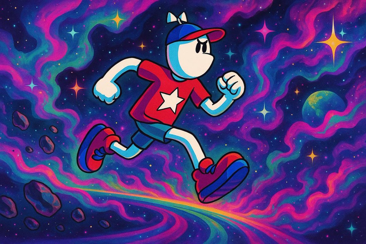 ArcNikolas's tweet image. Stopping isn’t an option. 

$Runner