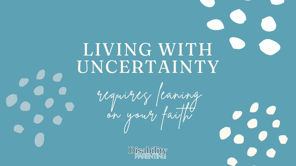 For some, having a child who is not expected to be able to live independently can feel scary as parents age. While we, of course, do what we can to be prepared for the future by making wise decisions today, we also need to continually lean on our faith for strength.  ✝️