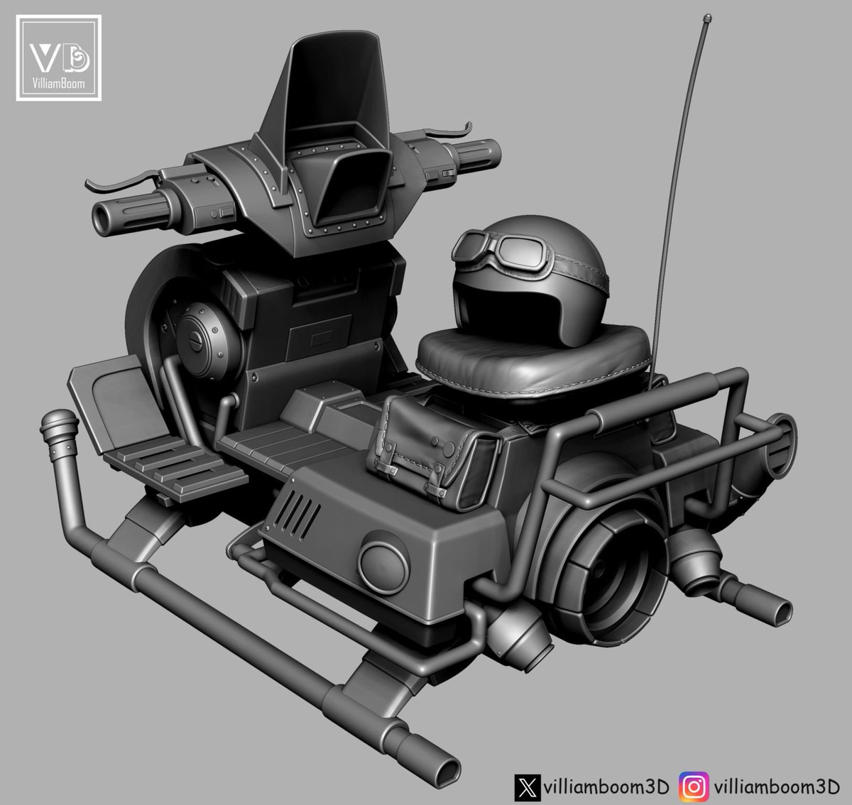 Stylized Snowmobile sculpted in Zbrush 

#3d #zbrush #sculpt #3dart #stylizedart #animation #art #3danimations #ZBrushSculpt #3dartist