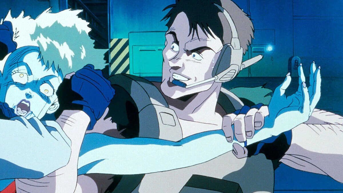 There’s something uniquely haunting about the vibe and dark cyberpunk aesthetic of this 1990 anime OVA. Wish they had adapted more chapters from the manga into the series — AD Police Files.