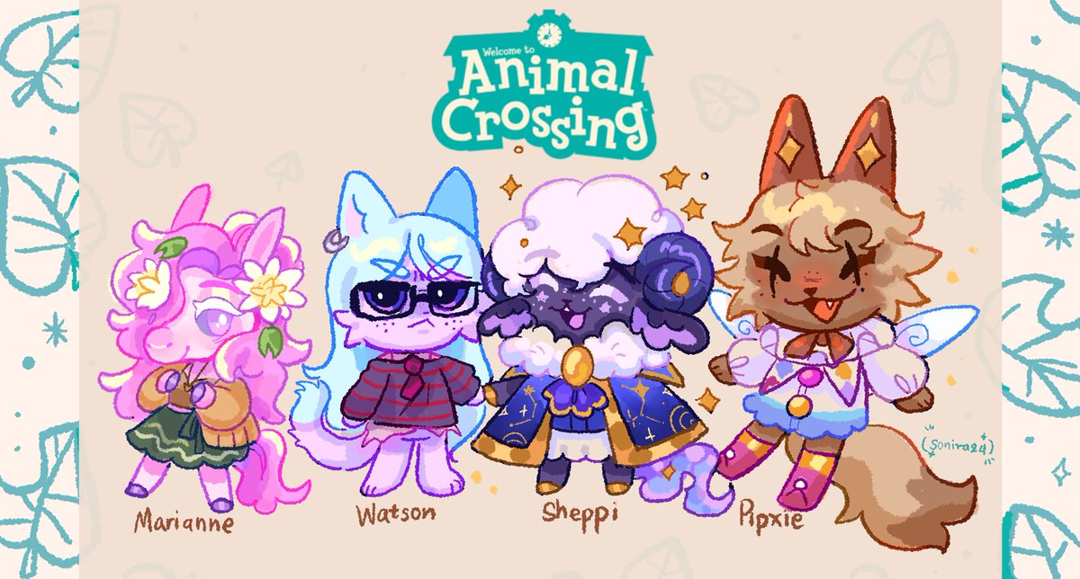sonira24's tweet photo. Have you met the new villager in animal crossing  yet ? https://t.co/oaggNS18UI