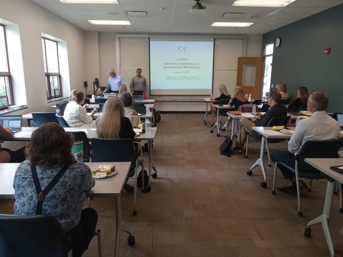 Holger Ekanger &amp; Grant Umberger from JCC presented updates on Workforce Development Programs at our Aug 21 CCPEG Work Group Meeting.

We also toured JCC’s MTI to see hands-on training in action.

#WorkforceDevelopment #CCPEG #MTI #CareerTraining #JCC #LiveCHQ