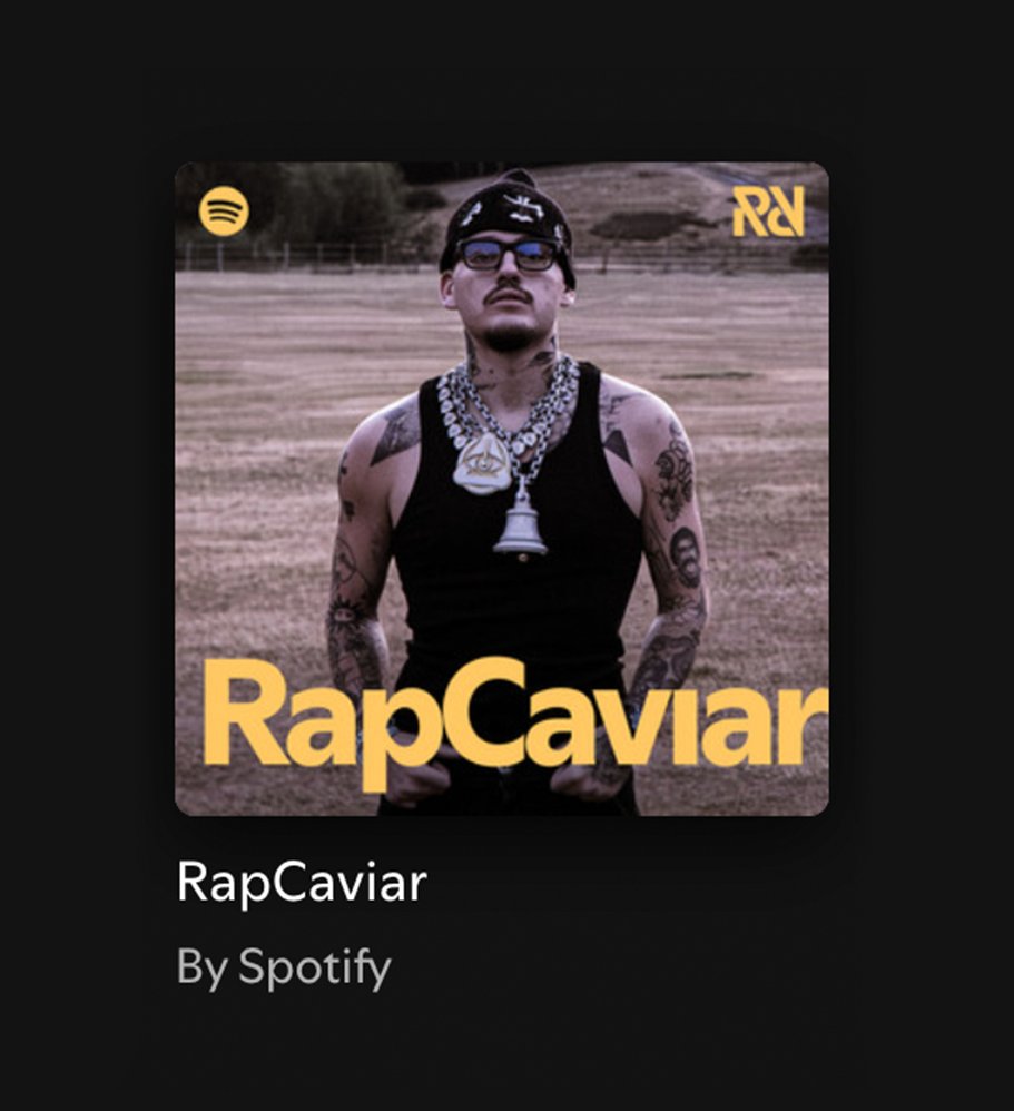 Kurrco's tweet photo. Yeat is the latest artist on the cover of Spotify’s RapCaviar 🏆

“COMË N GO” is featured in the Top 3 of the playlist 👀