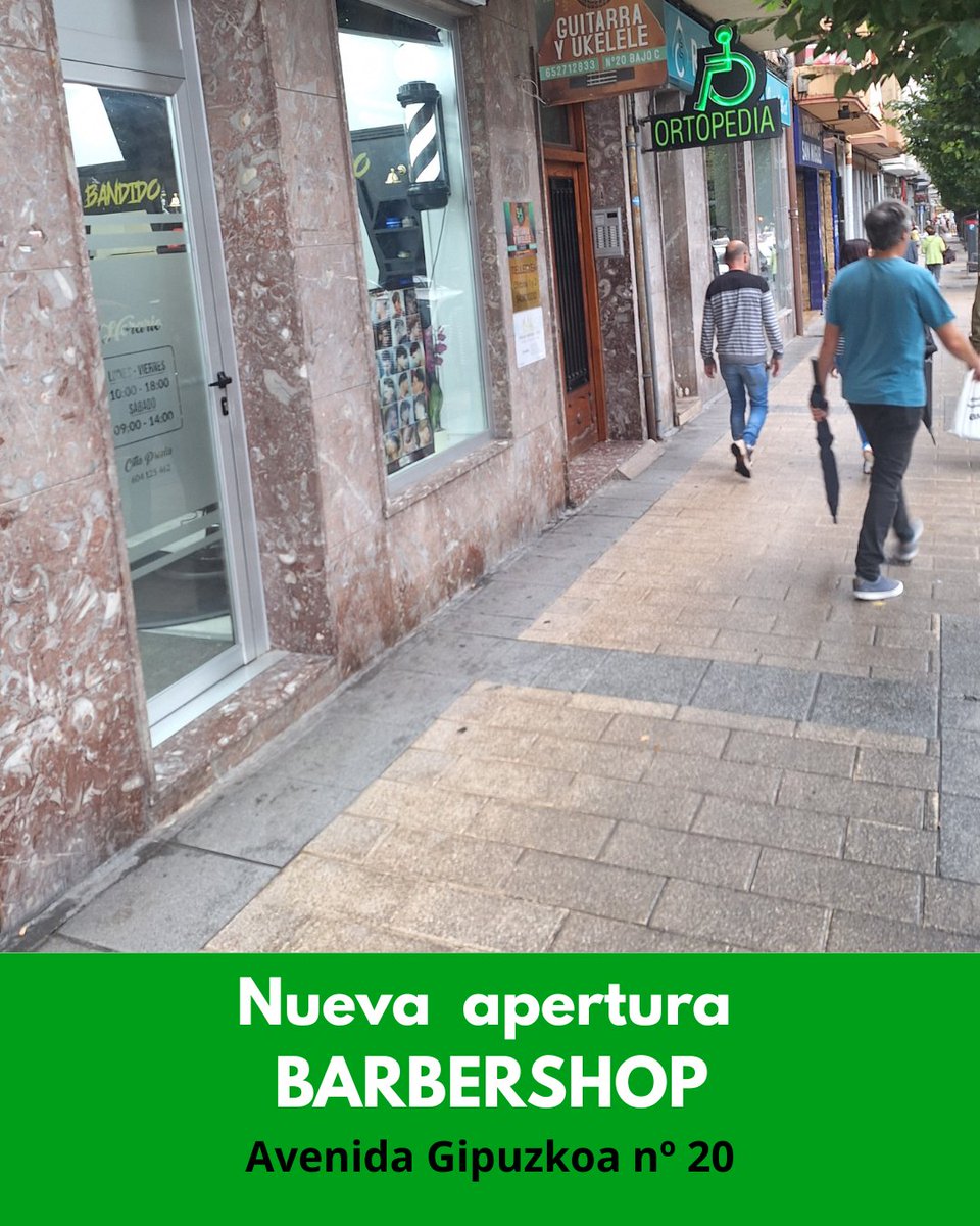 ¡NUEVA APERTURA EN IRÚN! 
En Avda. Gipuzkoa 20 acaba de abrir sus puertas un BARBERSHOP  pensado para caballeros y niños.
Un espacio moderno donde encontrarás las últimas tendencias en cortes y estilos. 
Ánimo!!!  Trabajo y mucha suerte!!!
#Irún #BarberShop #Irúnsinirmáslejos